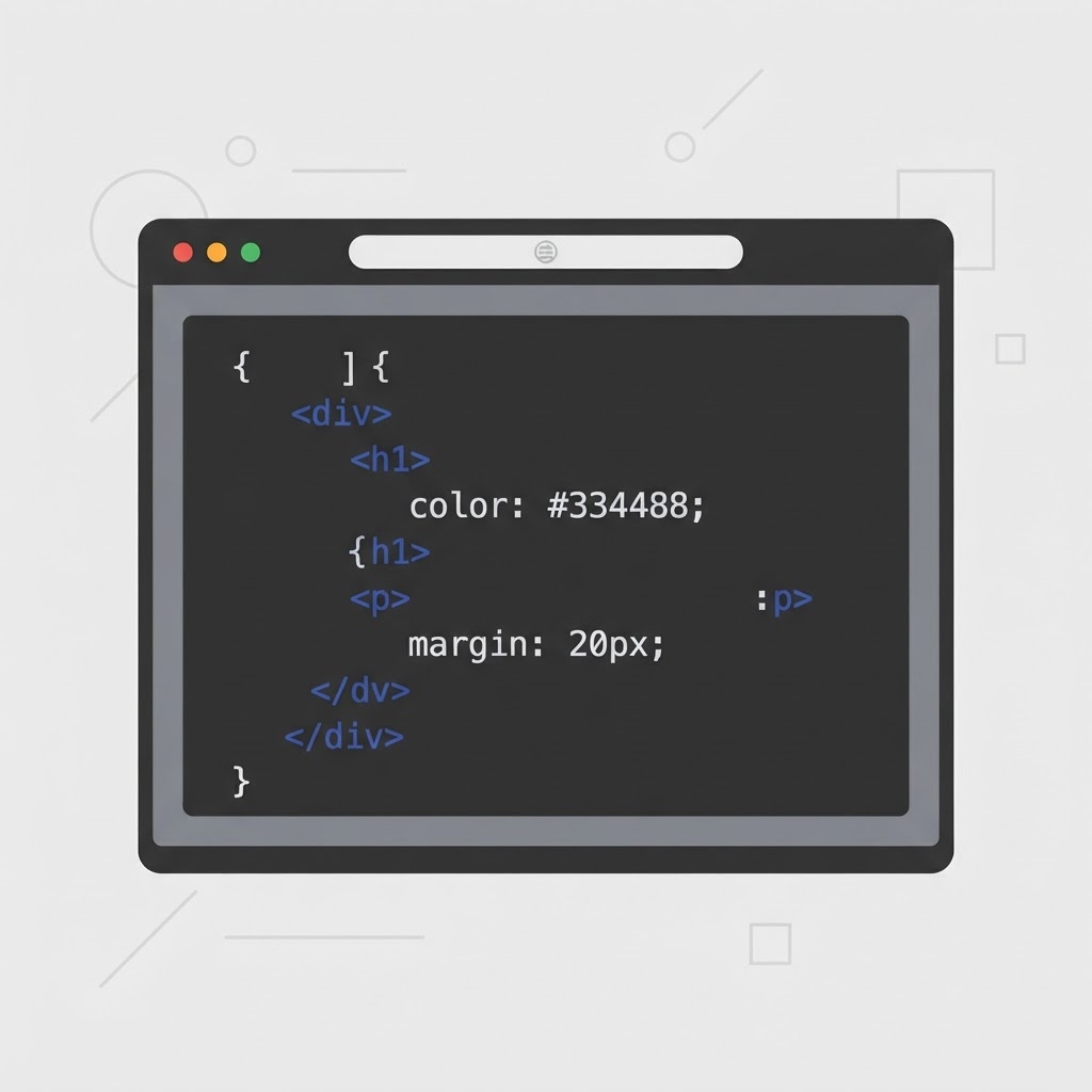 code snippet on screen